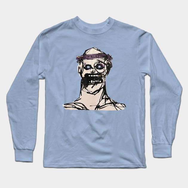 Muscle Man w/ Gold Tooth Long Sleeve T-Shirt by Tricknologic